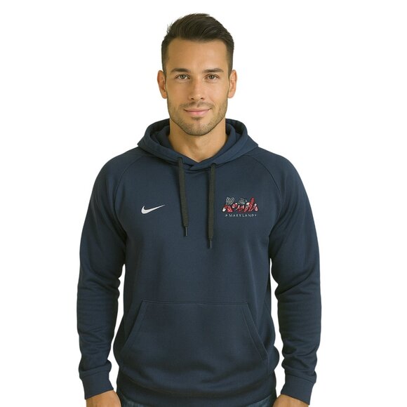Nike Men's Dri-Fit Rebels Maryland Blue Hoodie XXL - Picture 1 of 9